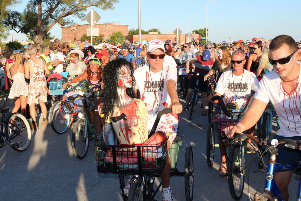 Zombie Bike Ride 2018 photo - Duval Street, Key West
